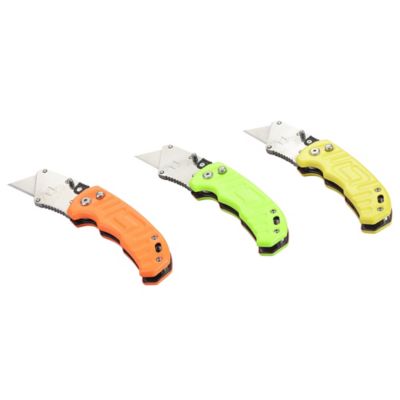 Image showing  3 pc. Colorful Folding Utility Knife Set