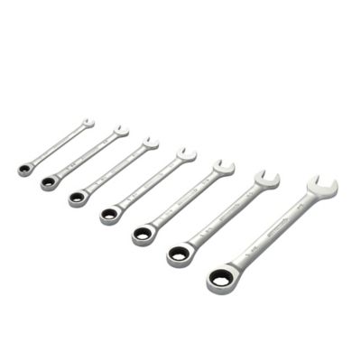 Image showing  SAE Ratchet Combination Wrenches, 7 pc.