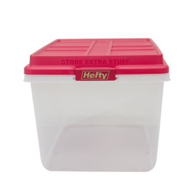 Image showing  72 qt. Clear Holiday Storage Container