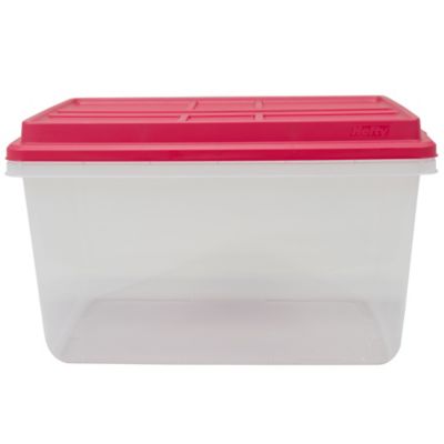 Image showing  72 qt. Clear Holiday Storage Container