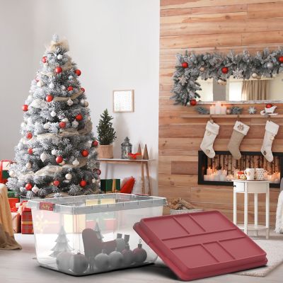 Image showing  72 qt. Clear Holiday Storage Container