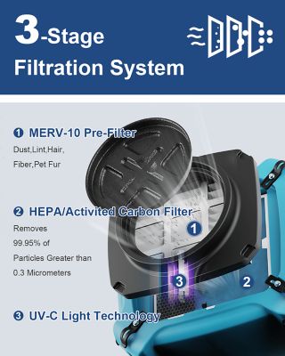 Image showing  HEPA MAX 870 Air Scrubber