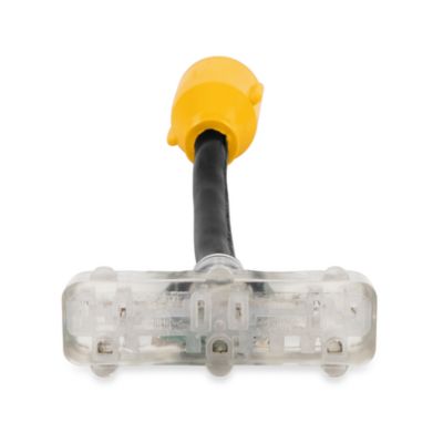 Image showing  Heavy-Duty Locking 3-Prong Generator Adapter