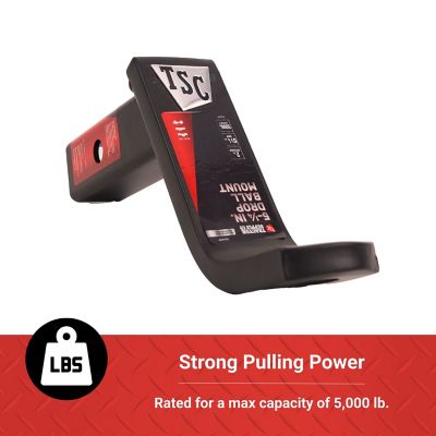 Image showing  2 in. Ball Mount, 5-1/4 in. Drop, 5,000 lb. Capacity