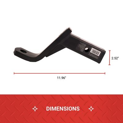 Image showing 7 th Tractor Supply 2 in. Ball Mount, 5-1/4 in. Drop, 5,000 lb. Capacity
