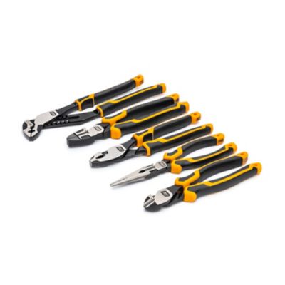 Image showing  5 pc. PITBULL Cushion Grip Pliers Set in Foam Storage Tray