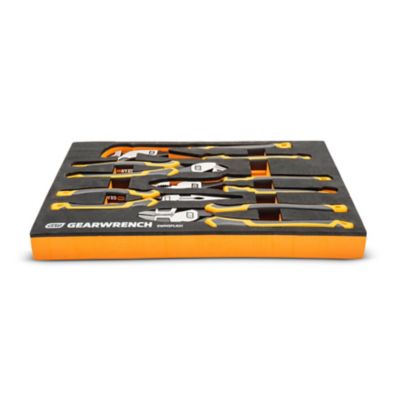 Image showing 5 th GEARWRENCH 5 pc. PITBULL Cushion Grip Pliers Set in Foam Storage Tray