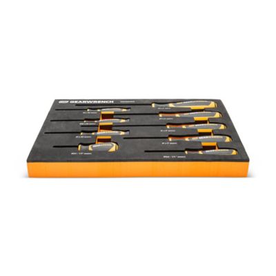 Image showing 5 th GEARWRENCH 9 pc. Phillips Dual Material Screwdriver Set in Foam Storage Tray