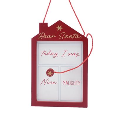 Red Shed Naughty/Nice Christmas Ornament, 5 in.