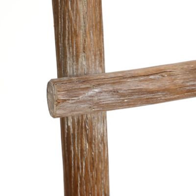Image showing  Solid Wood Natural 4Rung 59 in. Tall Blanket Ladder