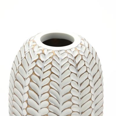 Image showing  Modern Geometric Pattern Polyresin Cylinder Vase