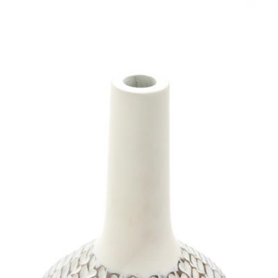 Image showing  Modern Geometric Pattern Polyresin Trumpet Vase