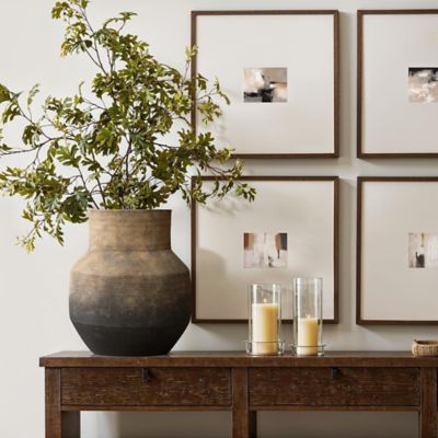 Image showing  Brown Ombre Terracotta Round Vase