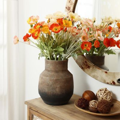 Image showing  Brown Ombre Terracotta Round Vase