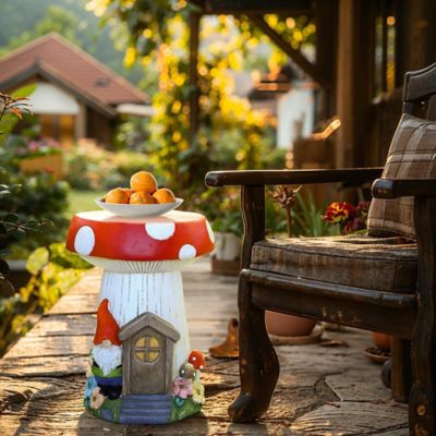 Image showing  Gnome Mushroom MgO Indoor and Outdoor Sculpture Side Table