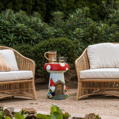 Image showing  Gnome Mushroom MgO Indoor and Outdoor Sculpture Side Table