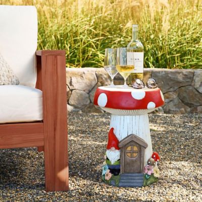 Image showing  Gnome Mushroom MgO Indoor and Outdoor Sculpture Side Table