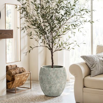 Image showing  Rustic MultiColor Cement Round Planter