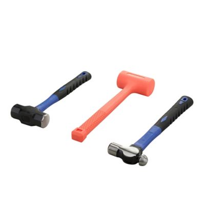 Image showing  3 pc. Fiberglass Handle Hammer Set