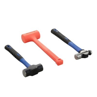 Image showing  3 pc. Fiberglass Handle Hammer Set