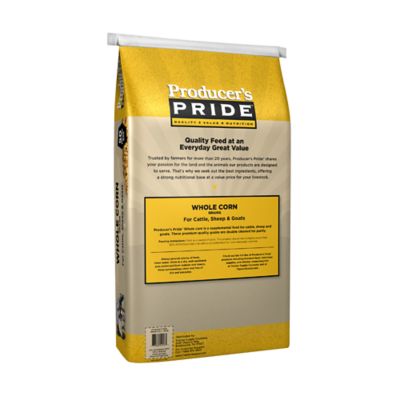 Image showing  Whole Corn Grains Cattle Feed, 50 lb. Bag