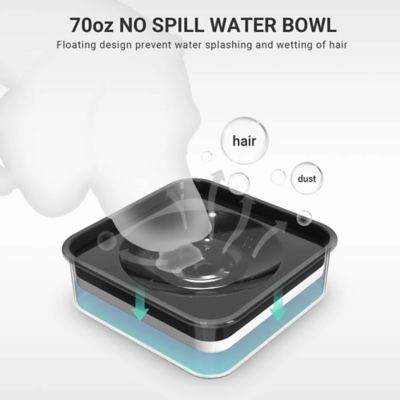 Image showing  Pet Slower Feeder and Water Bowl