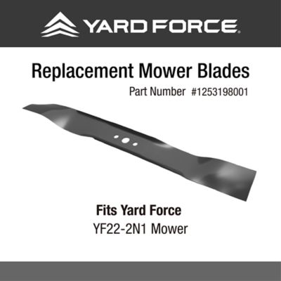 Image showing Yard Force 22 in. Medium-Lift Lawn Mower Blade for YF22-2N1