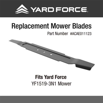 Image showing Yard Force 19 in. Medium-Lift Lawn Mower Blade for YF1519-3N1