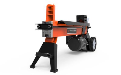 Image showing  Electric Log Splitter, 5-Ton, 15 Amp, 21 in Length / 10 in Diameter Capacity, Compact Design with Wheels