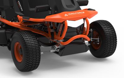 Image showing  38 in. Riding Mower YF48vRX-RER38, 48V 75 Ah, Twin-Blade 3-in-1, 1.5-Acre, Cruise Control, LED