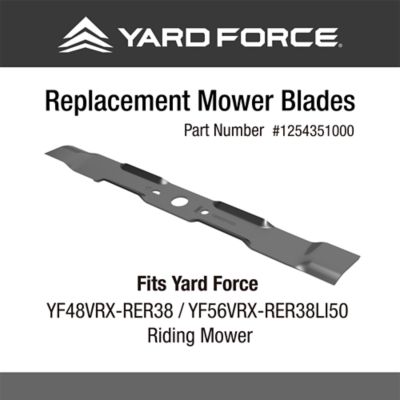 Image showing 6 th Yard Force 38 in. Riding Mower YF56VRX-RER38LI50, 56V 75Ah, Twin-Blade 3-in-1, up to 2.5 Acre, Cruise Control, LED