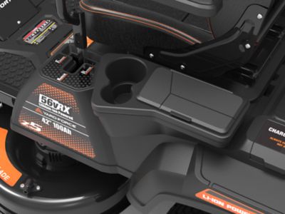 Image showing 8 th Yard Force 56 V, 42 in. Electric Zero-Turn Up to 4 Acres/Charge, 3 in 1 Deck, 5 in. LCD, LED Lights, USB, Rear Hitch