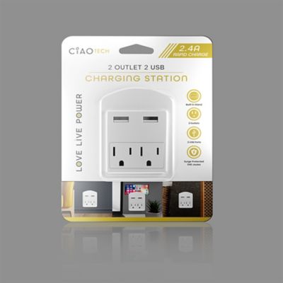 CIAO Tech Multiport Travel AC Outlet/charger, CPAZU00-033