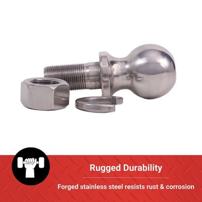 Image showing  2 in. Class IV Hitch Ball, 7,500 lb. Capacity, Stainless