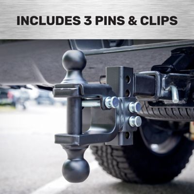 Image showing  2 in. Adjustable Ball and Clevis Utility Mount with 2 in. and 2-5/16 in. Balls, 2.5 in. Drop, 10,000 lb. Capacity