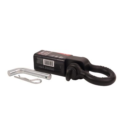 Image showing 8 th Tractor Supply Trailer Hitch Receiver with 3/4 in. D-Ring Shackle, Matte Black