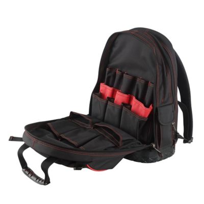 Image showing  Hard-Bottom Tool Backpack with 29 Interior Pockets