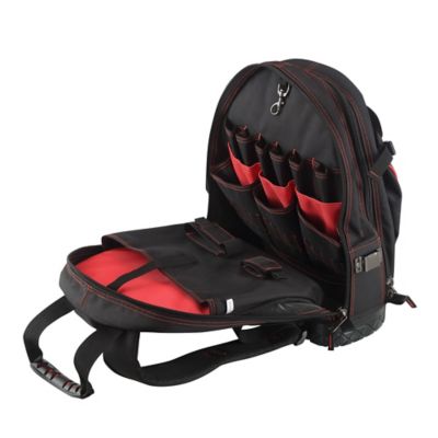 Image showing  Hard-Bottom Tool Backpack with 29 Interior Pockets