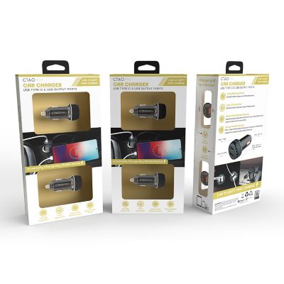 CIAO Tech 2pk 12V Car Charger