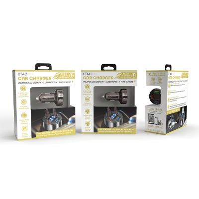 CIAO Tech 12V LED Car Charger, CCHZW01-004