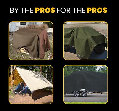 Image showing 6 th Protarp Water and UV Resistant Canvas Tarp, PT-302-5X7