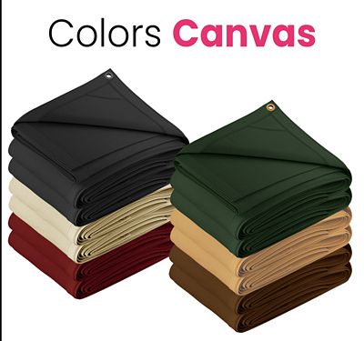 Image showing 5 th Protarp Water and UV Resistant Canvas Tarp, PT-405-6X8