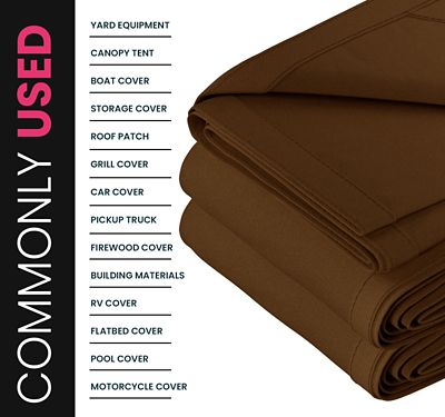 Image showing  Water and UV Resistant Canvas Tarp, PT-402-10X10