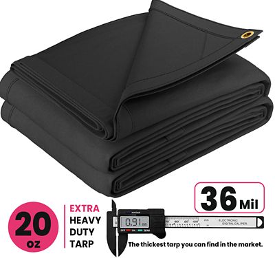 Image showing  Water and UV Resistant Canvas Tarp, PT-401-8X16