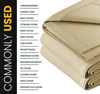 Image showing  Water and UV Resistant Canvas Tarp, PT-304-14X14