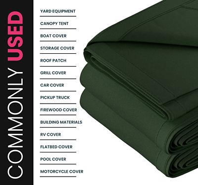 Image showing  Water and UV Resistant Canvas Tarp, PT-403-12X12