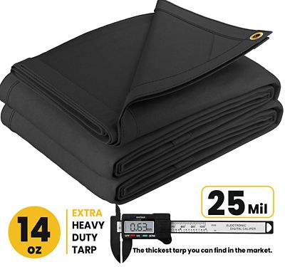 Image showing  Water and UV Resistant Canvas Tarp, PT-301-14X20