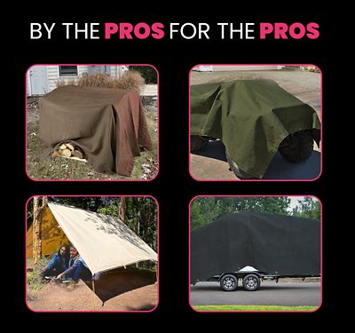 Image showing 6 th Protarp Water and UV Resistant Canvas Tarp, PT-401-12X24