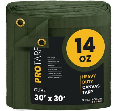 Protarp Water and UV Resistant Canvas Tarp, PT-303-30X30