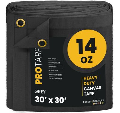 Protarp Water and UV Resistant Canvas Tarp, PT-301-30X30